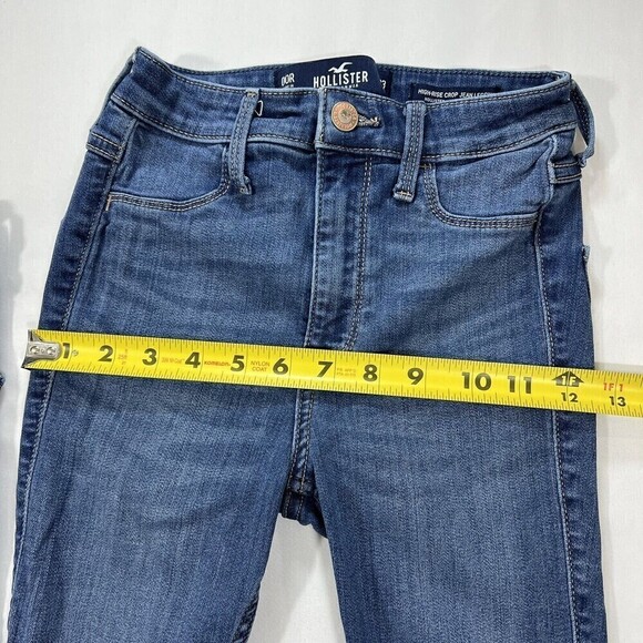 Hollister High Rise‎ Crop Jean Skinny Legging Size 00R W 23 Bundle of 2 pairs - Picture 10 of 10